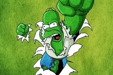 Hulk Homer iPhone 5 Wallpapers (640x1136)