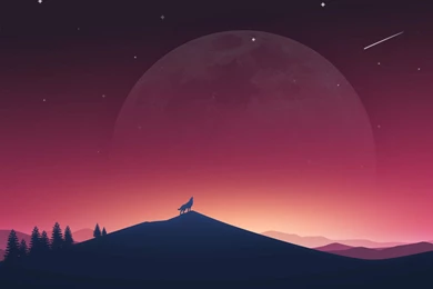 Download Wolf Howling At The Moon HD Wallpapers For iPhone 6 Plus ...