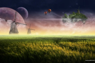 Floating, Island, Wallcoo, Wallpaper, Nuahs, Mygaf, Nature ...