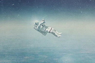 Astronaut In Outer Space iPhone 5 Wallpapers