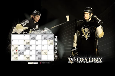 March 2011 Calendar/Schedule Pittsburgh Penguins Wallpapers ...