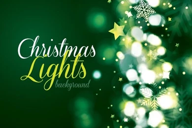 Christmas Lights Backgrounds Vector Graphic — Celebration