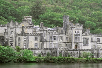 Kylemore Abbe Elway Ireland Castle Free Desktop Backgrounds   Free ...