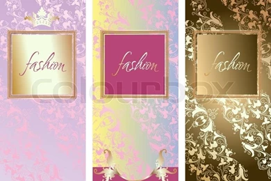 Set Of Three Fashion Backgrounds