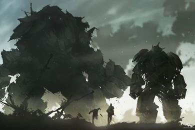 Download 1920x1080 Golem Vs Mech Wallpapers