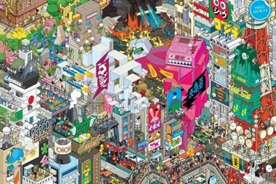 Wallpapers Republic Tokyo Mural