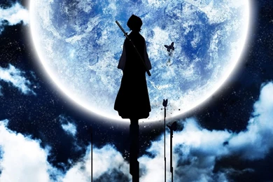 Bleach Moon Silhouettes Kuchiki Rukia Wallpapers