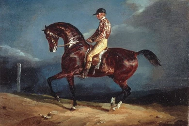 My Free Wallpapers   Artistic Wallpapers : Gericault   Jockey Up