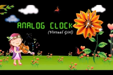 Virtual Girl Live Wallpapers   Analog Clock   YouTube