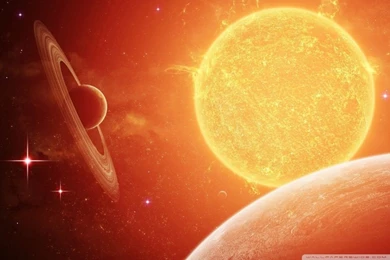 Planets Prbiting Around A Bright Star HD Desktop Wallpapers : High ...