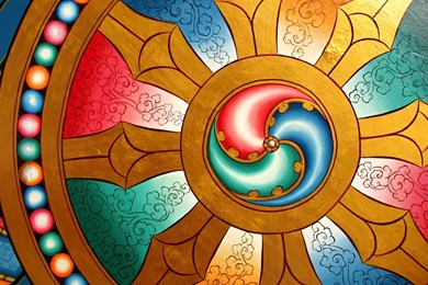 Download Wallpapers 1920x1080 Dharma, Wheel, Chakra, Buddhism Full ...