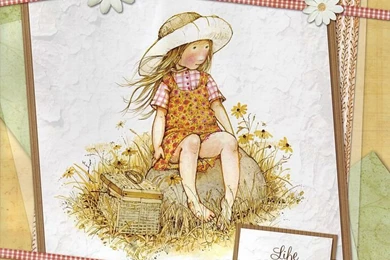Holly Hobbie Illustrations Of Lovely Girls 1   Wallcoo.net