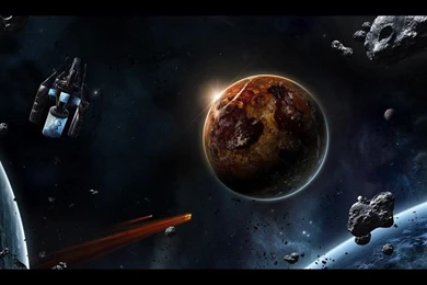 Sci Fi Spaceship Spacecraft Planets Art Futuristic Free Desktop ...