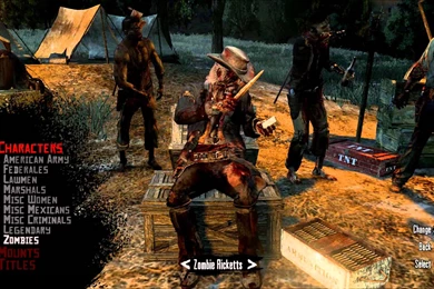 Red Dead Redemption Undead Nightmare: All Online Characters   YouTube