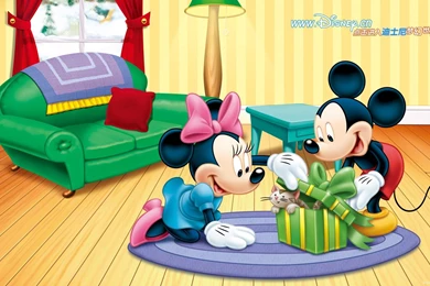 Mickey And Minnie And Pets Wallpapers