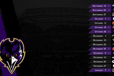 2015 Schedule Wallpapers : Ravens