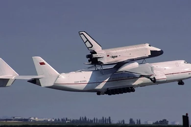 The Russian Space Shuttle, Buran Lifted By Antonov An 225 Mriya