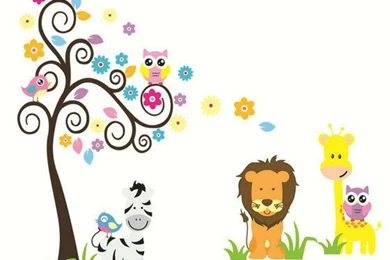 Aliexpress.com : Buy Cartoon Owl Wall Decal Animal Wall Stickers ...