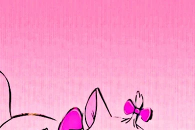 Aritocats Pink Bow Tie Iphone Wallpapers 240×320