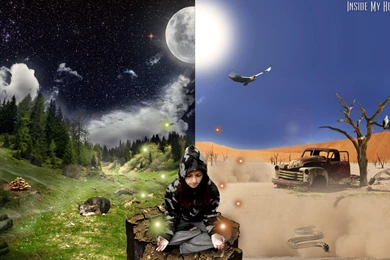 Free Wallpaper: Night & Day