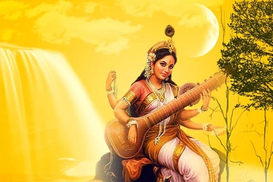 Saraswati Goddess Wallpapers