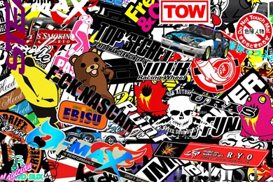Wallpapers Sticker Bomb Para Carros Imagem De E Fotos 2400x1263 ...