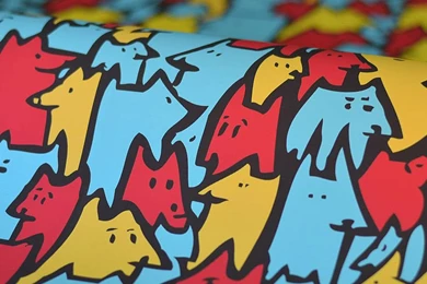 Foxes Self Adhesive Wallpapers Sticker