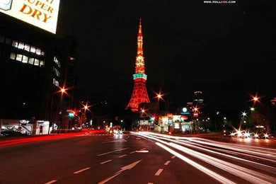 Tokyo Tower Photos Illuminated Tokyo Tower At Night14 Wallcoo.net