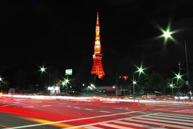 Tokyo Travel   Tokyo Tower At Night (Vol.1) 1024x768 NO.45 ...