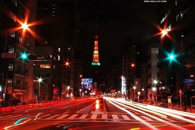 Tokyo Tower Photos   Illuminated Tokyo Tower At Night17   Wallcoo.net
