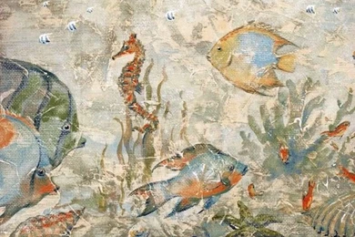 Blue Angel Fish Wallpapers Border, Roll   Traditional   Wallpapers ...