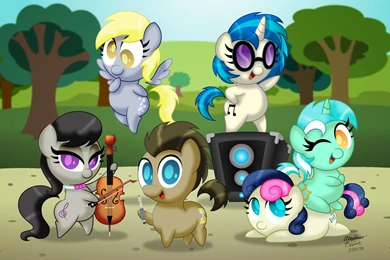 Chibi Ponies: Backgrounds Ponies By AleximusPrime On DeviantArt