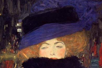 Best Artist   Gustav Klimt   Lady With Hat 1440x900 Wallpapers