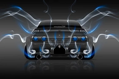 Nissan Skyline GTR R32 JDM Back Smoke Car 2014 « El Tony