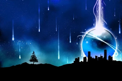 Blue City Abstract Wallpapers