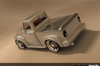 1954 Ford F 100 Design By Vizualtech   Rear Angle   Top   1024x768 ...