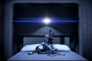 Mass Effect 3 Liara Studying Dreamscene By Droot1986 On DeviantArt