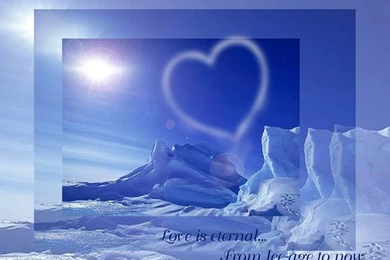 Ice Mountain Sun Shining Valentine Day Wallpapers