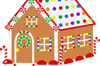 Awesome Free Gingerbread House Clipart K97