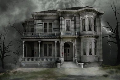 Haunted House   Halloween Wallpapers (16050708)   Fanpop