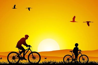 Cartoon Bicycle Wallpapers Picture