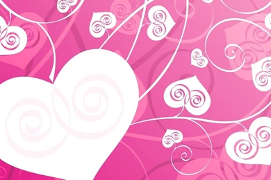 White Love Hearts On Pink Backgrounds Other Wal