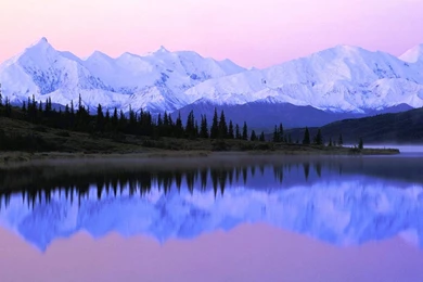 Denali Sunrise Over Wonder Lake Alaska Free Desktop Backgrounds ...