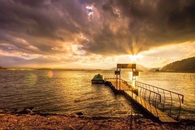 Sunset Evening Nature Desktop Wallpapers   New HD Wallpapers