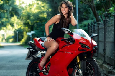 Girl Ducati 1098s Wallpapers