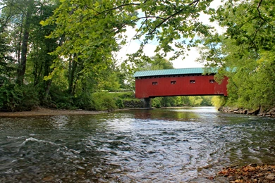 Bridge At The Green Covered Bridge   (