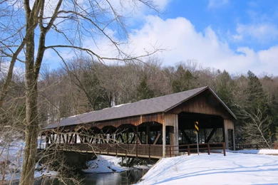 Bridges: Covered Bridge Ohio Water Nature Creek Architecture ...