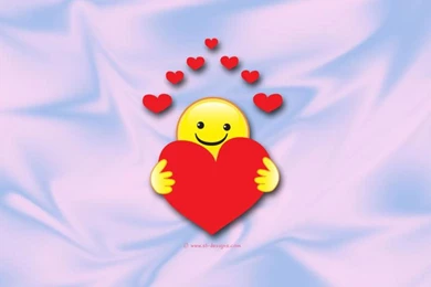 SMILEY LUV WALLPAPER   (