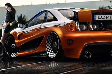 New Monster Car With Hot Ladies Cars Wallpapers   CarFoy