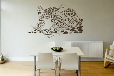 Popular Tiger Leopard Vinyl Wall Sticker Animal Home Decal Wall ...